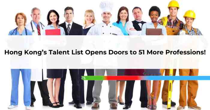 Hong Kong Talent List Opens Doors to 51 More professions